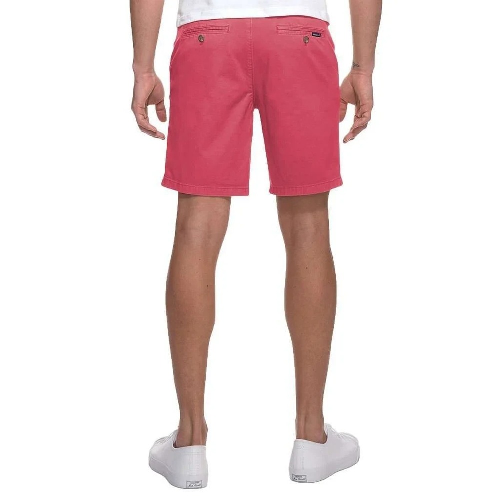 JOHNNIE-O Men's Neal Stretch Twill Casual Shorts Malibu Faded Red Wine Size 35 - Picture 8 of 14
